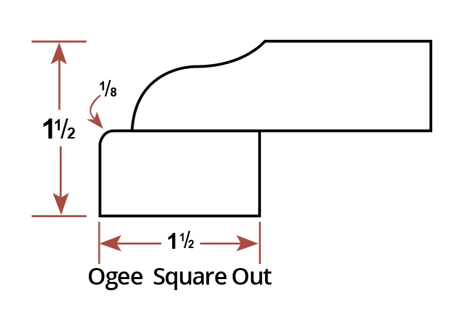 Ogee  Square Out